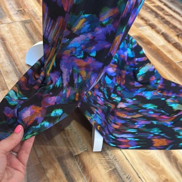 Nicole Miller Multicolor Sleeveless Maxi Dress size med - Picture 6 of 8